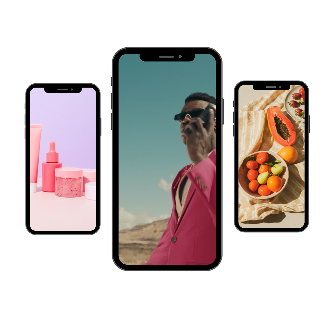 3 Mobile Video & Photo Mockups gradient video (Instagram Post) (2)